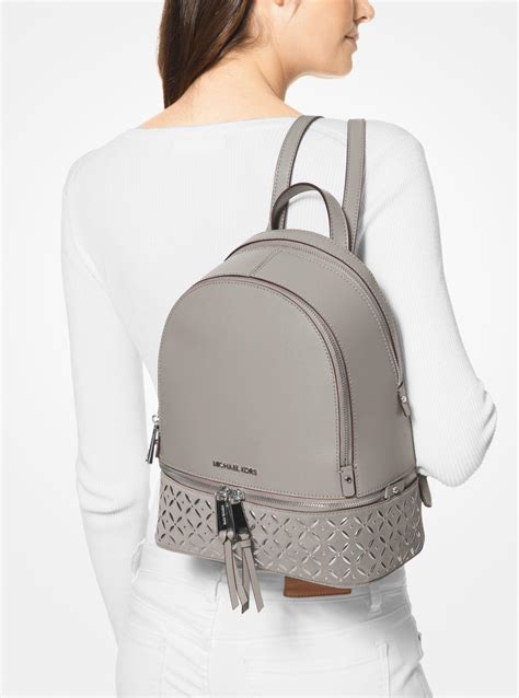 michael michael kors rhea backpack pearl grey|Michael Kors clear backpack.